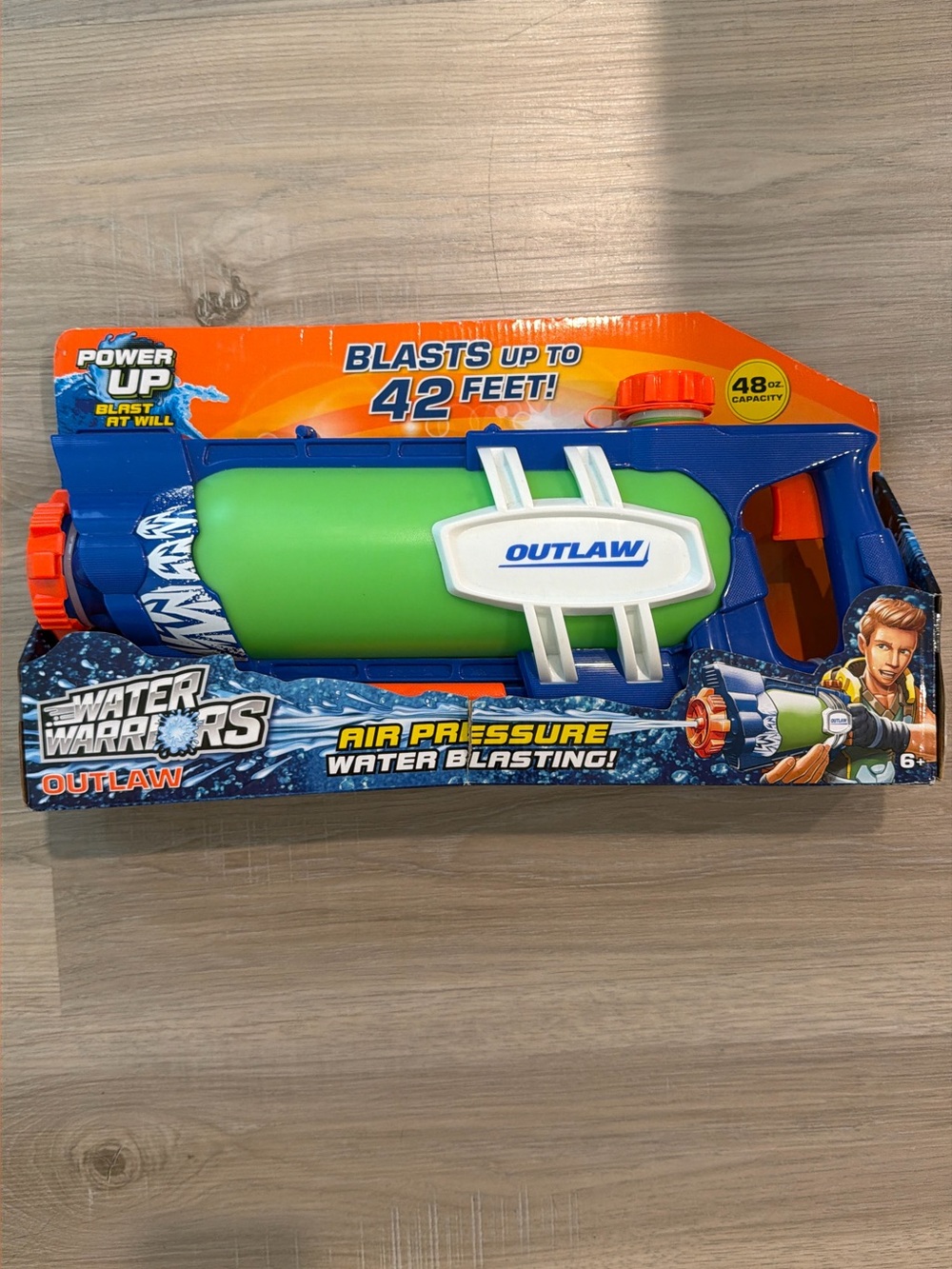 Water Warriors Outlaw Air Pressure Water Blaster - Green/Blue/Orange